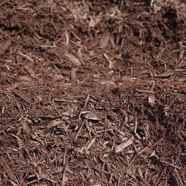 Brown Dyed Double Shredded Mulch - Bzak Landscaping