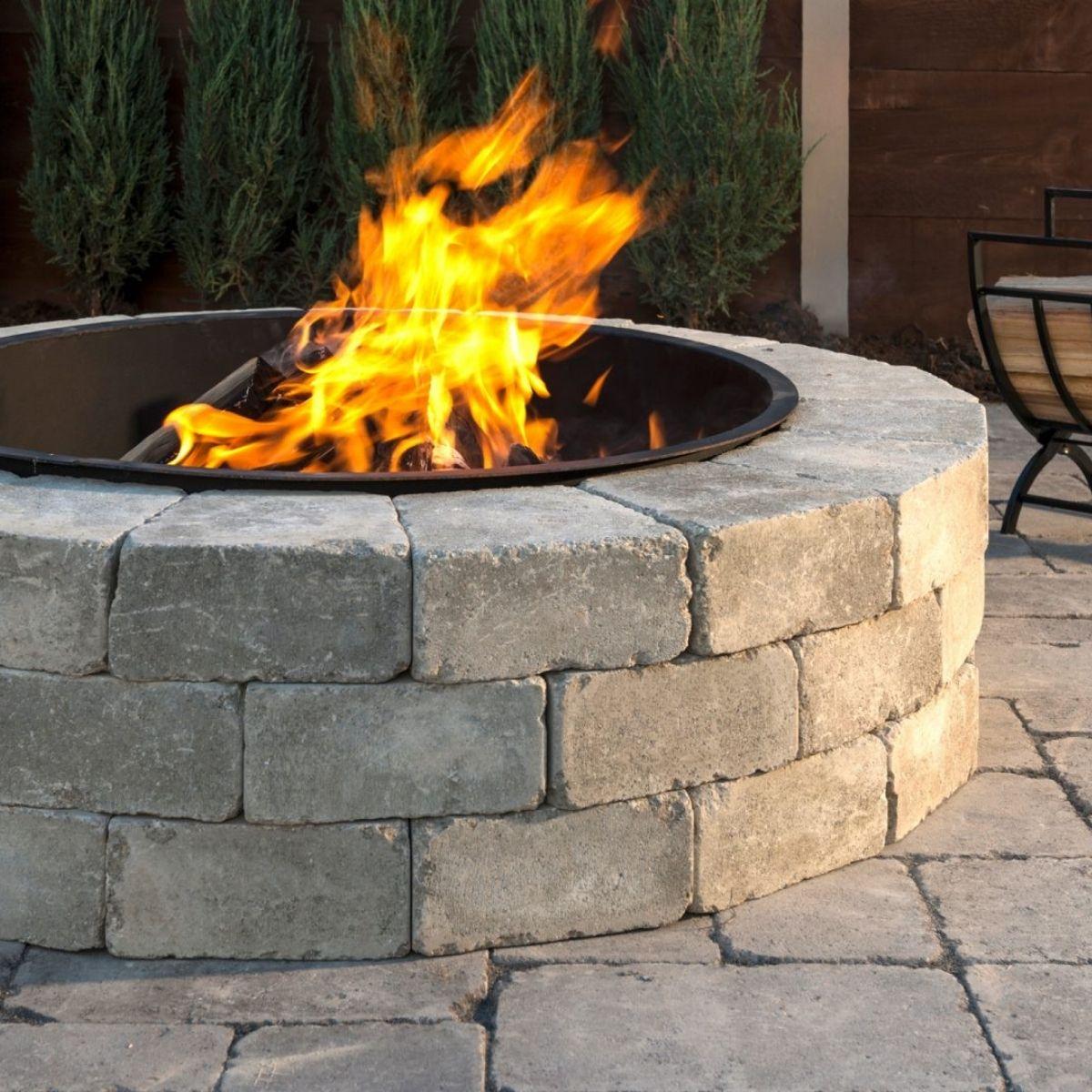 Sunset Firepit Round Kit in Sierra - Unilock | Kurtz Bros
