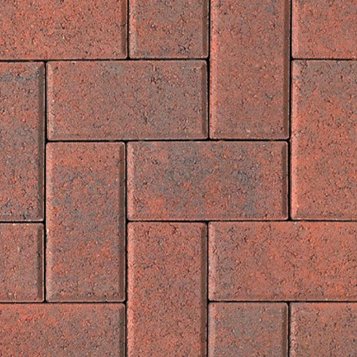 Red Patio Paver Hollandstone in Rustic Red - Unilock